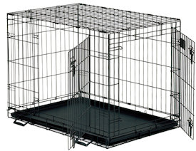 inside dog cage